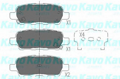 KAVO PARTS kbp6517 -  Комплект тормозных колодок, дисковый тормоз